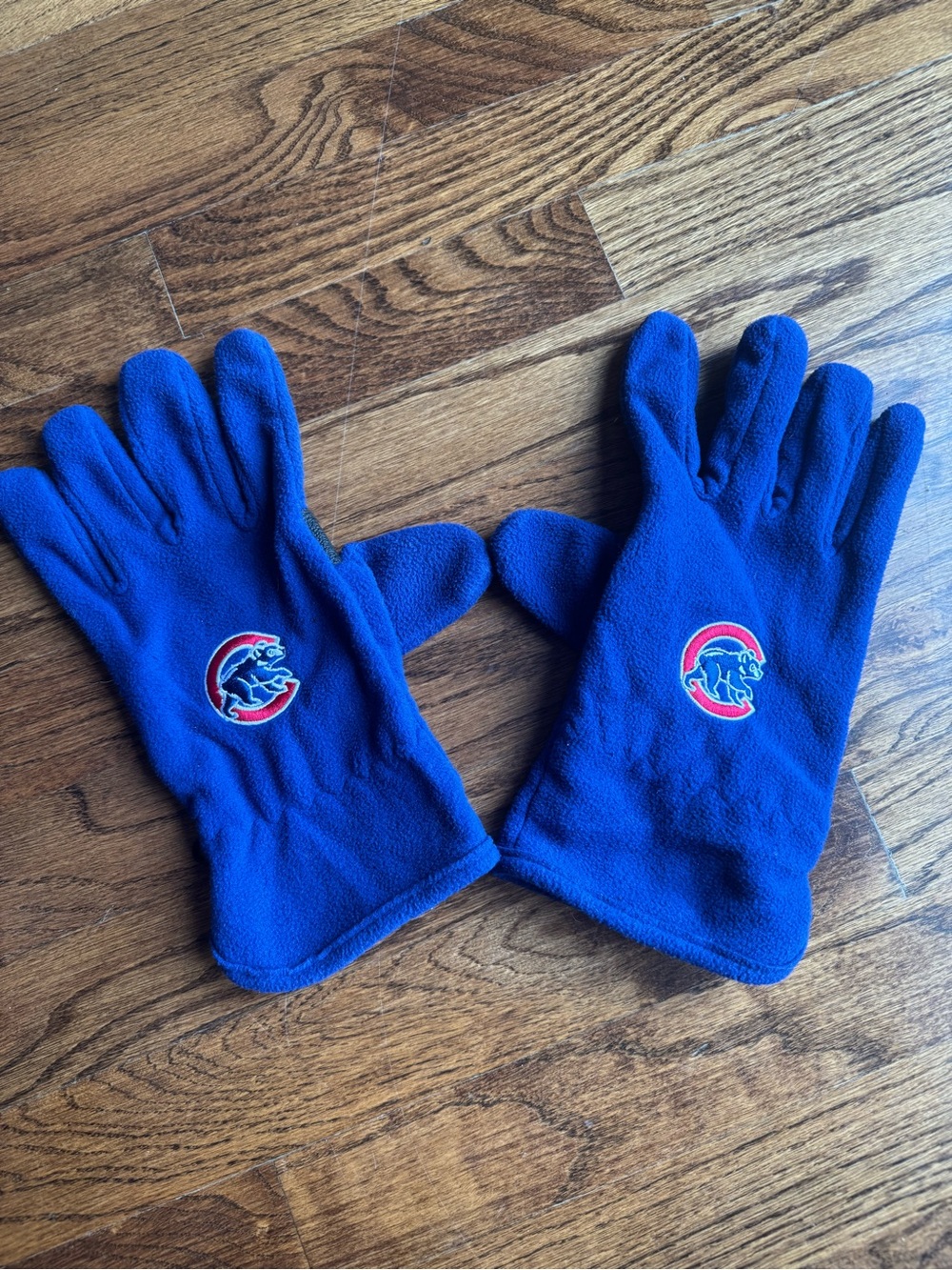 Mens Chicago Cubs‎ Royal Blue Fleece Gloves
